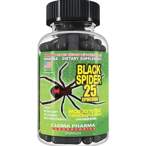 Cloma Fharma - Black Spider 25 Ephedra (100кап)