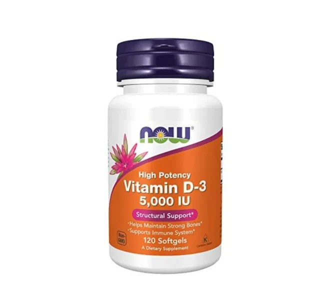 Now foods D3 5000 UI 120 soft gels