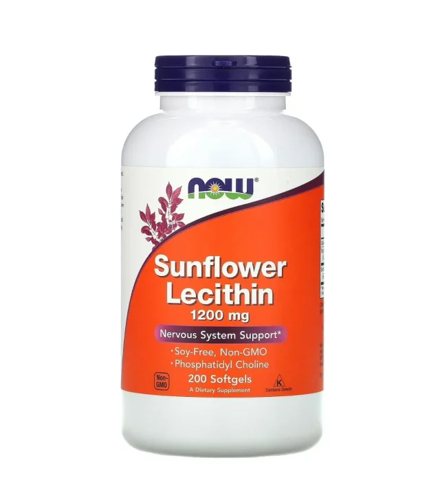 Now sunflower lecithin 1200 mg