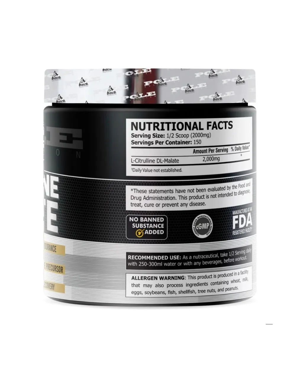 Citrulline-Malate-Pole-Nutrition Citrulline Malate Pole Nutrition