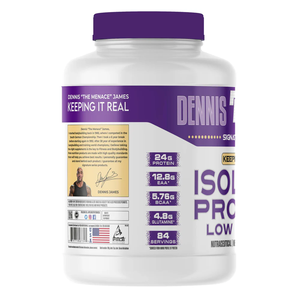 DennisJamesIsolate02 Dennis James ISO Protein Zero CarbDennis James ISO Protein Zero Carb